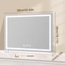 Hollywood Vanity Mirror with Lights, 58 x 48cm Light Up Make up Mirror with Smart Touch 3 Colors Dimmable, dressing table or Wall-Mounted, Memory Function,USB Charging Port Image 2
