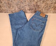 LEVIS RIBCAGE STRAIGHT Blue denim jeans stretchy Size W30 L27  women girls
