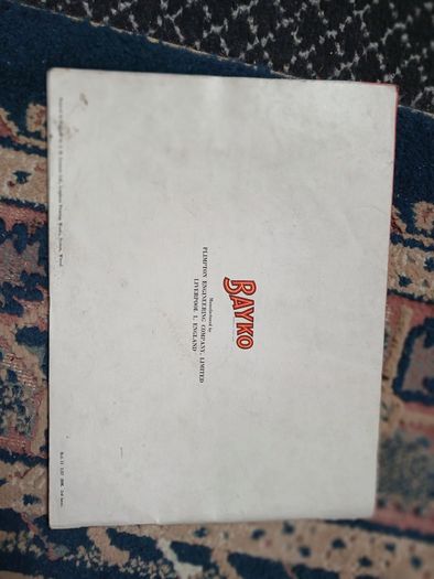 Vintage Bayko Set No. 4 Instruction & Plans Booklet (January 1957, Plimpton Eng.)