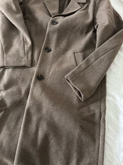 H&M Wool-blend coat - Dark beige