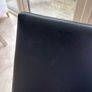 Black leather dining chairs x6 (free) Image 5