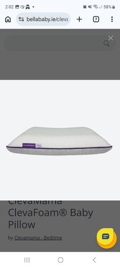Clevamama baby pillow 0-12months