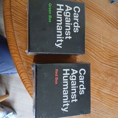 Cards Against Humanity Expansion Set Red Box and Green Box Brand New Sealed