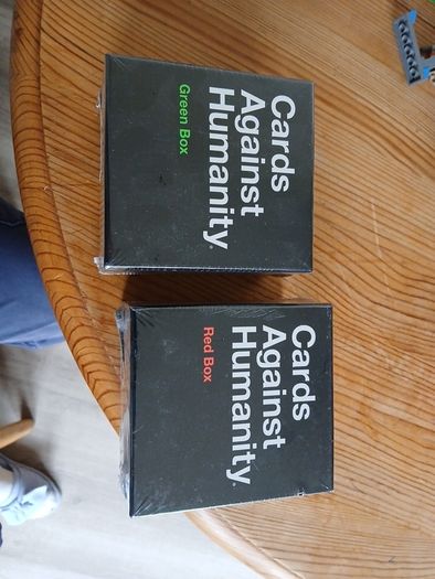 Cards Against Humanity Expansion Set Red Box and Green Box Brand New Sealed