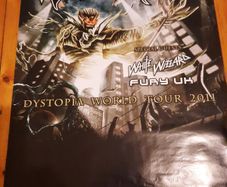 ICED EARTH: Dystopia World Tour poster from 2011 - Excellent Condition