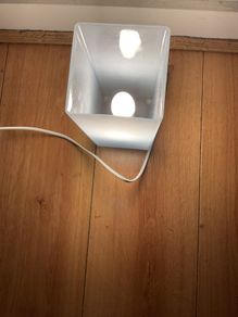 Glass table lamp 10x10x22cm