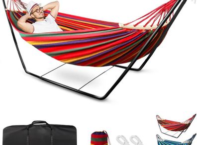 2 Seater Outdoor Hammock Swing Bed Garden Camping