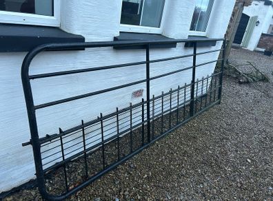 Gate Galvanised & Painted with low grid 12x4ft.