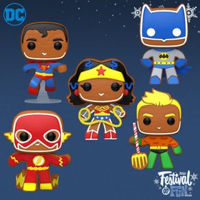 DC Comics Ginger Bread Heroes Christmas Funko POPS Collection (All Brand New and Unopened)