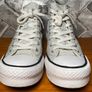 Converse All Star Chuck Taylor Eve Lift Glitter Girls Silver Hi Top Platform Trainers UK3.5 EUR36 Image 5
