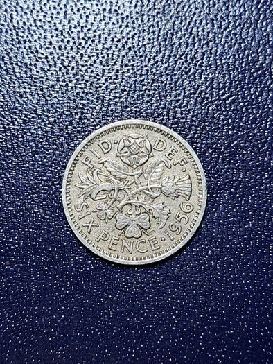 United Kingdom Six pence coin