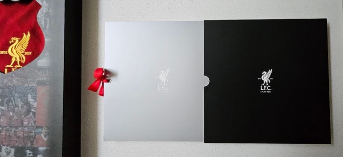 Official Liverpool FC 125th Anniversary Limited Edition Double Shirt Box Set - Size Large (Pristine Condition)