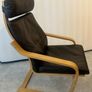 POANG Armchair, Dark Brown Leather Image 7
