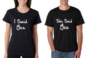 Love Engagemen Couple T-shirts Great Gift Present For Valentines Day Idea
