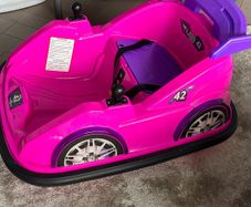 Flybar 6V Racer Bumper Car in Pink