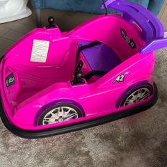 Flybar 6V Racer Bumper Car in Pink