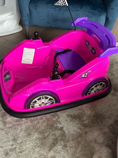 Flybar 6V Racer Bumper Car in Pink