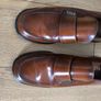 Martinelli Brown Leather Loafers UK 3 EU 36 Slip-On Chunky Heel Vintage Classic Image 7