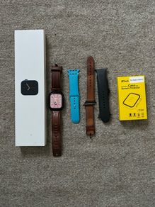 Apple watch 6 with cover + extra straps.