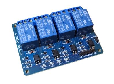 4-Channel 5V Relay Module with Optocoupler | Arduino, Raspberry Pi, STM32 Compatible Developers Board