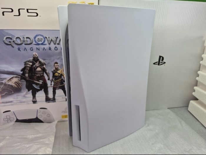 PS5 Disc Edition Brand New Condition ( Barely Used) With Box
