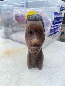 Wooden Head. Some Hairline Cracks