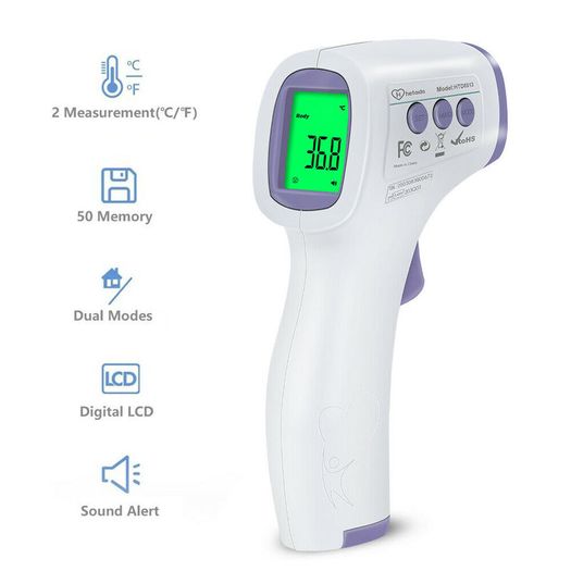 Digital Infrared Forehead Thermometer Room Non-Contact Temperature Gun For Adult