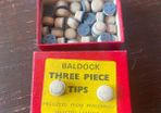 Baldock 3 piece leather Cue tips 11mm 3 for 1euro