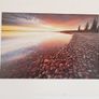Prints: "Sunset Over Artillery Lake" by photographer Gavriel Jecan,  "Golden Gate Bridge in Fog" by  Roger Ressmeyer,  "Seashore" by Eddie Dayan  size 30x40cm Image 2