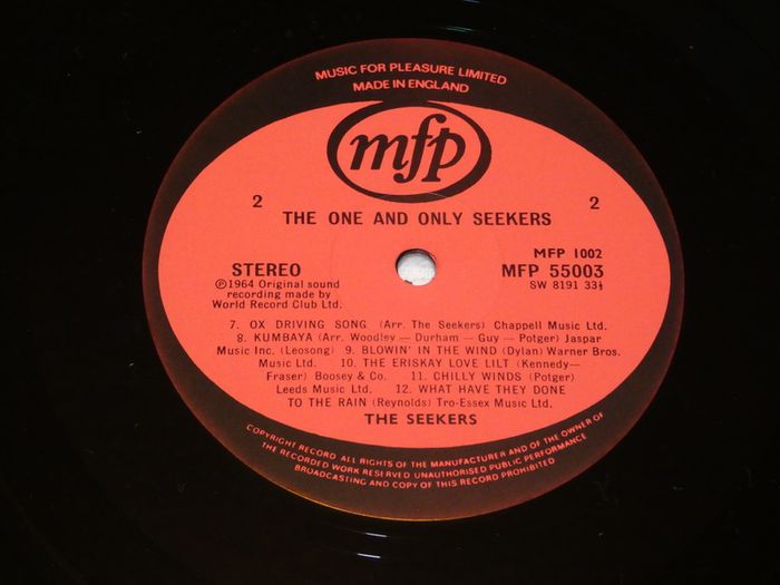 The Seekers The One And Only 2 Lps Uk Pressing