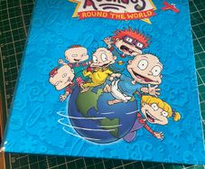2002 Rugrats Round the World Binder with Magazines