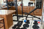Unbelievable Gym Weightlifting System Complete Set Up!!