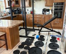 Unbelievable Gym Weightlifting System Complete Set Up!!