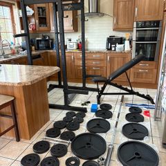 Unbelievable Gym Weightlifting System Complete Set Up!!