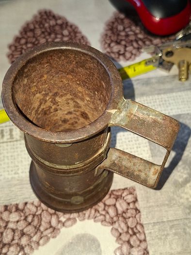 Rare 13 Piece Lot of Antique Chavagnat Tin Measuring Demi-Litre from Paris, France, dating  approximately 1800s.