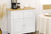Sideboard Storage Cabinet, Modern Kitchen Cupboard with Double Doors and Drawers for Dining Room