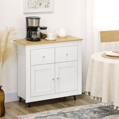 Sideboard Storage Cabinet, Modern Kitchen Cupboard with Double Doors and Drawers for Dining Room