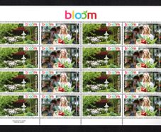 2014 Ireland Bloom Commemorative Stamps Sheetlet Plate 1A1A1A1A Mint Never Hinged (MNH)