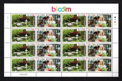 2014 Ireland Bloom Commemorative Stamps Sheetlet Plate 1A1A1A1A Mint Never Hinged (MNH)