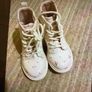 Next girls ankle boots cream and floral boots Image 3