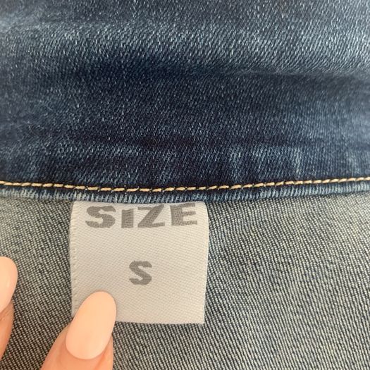 Denim embellished jacket. Size S