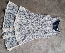 Lace effect dress Age 7-8