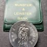 Silver Padraig Pearse 10 Shilling 1966 UNC coin in Munster and Leinster holder Image 2