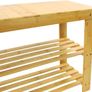 Bamboo Shoe Rack Bench 3 Tier Entryway Shoe Storage Organizer Shelf MULTIPLE COLOURS AVAILABLE (FREE POSTAGE) Image 3