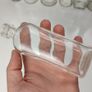 293 - Set of 8 Vintage Clear Glass Decorative Collectible Display Household Bottles Image 2