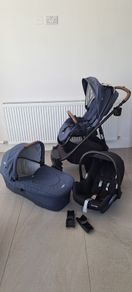 Joie Versatrax Travel System (pram, carry cot, car seat, pram rain cover)