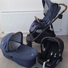 Joie Versatrax Travel System (pram, carry cot, car seat, pram rain cover)