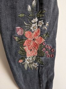 Embroidered jeans
