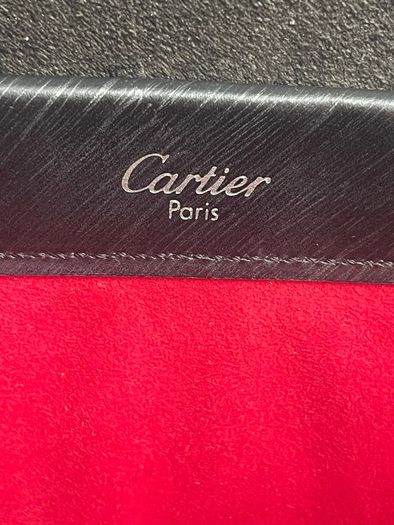 Cartier Trinity Hand Bag Leather Black
