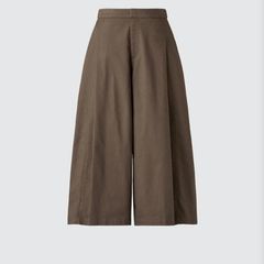 Uniqlo brown cotton culottes size XS